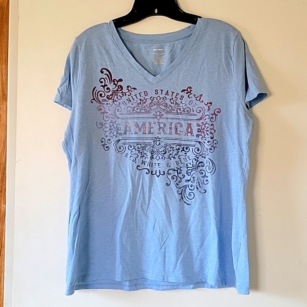 Light Blue America Shirt